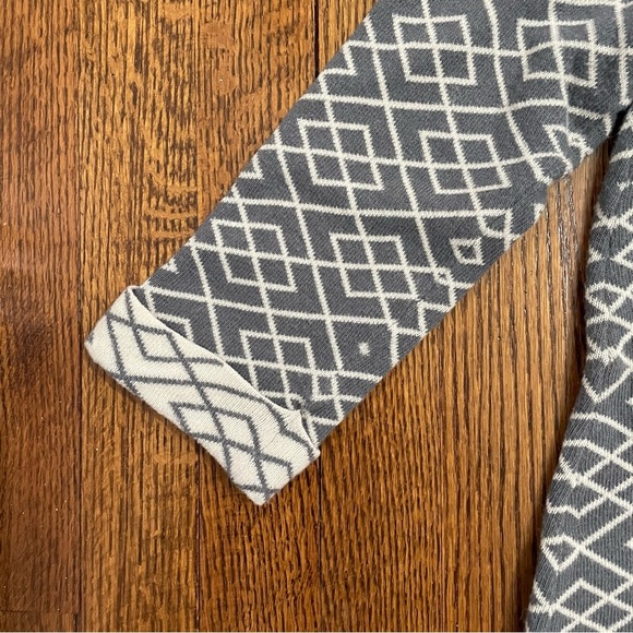 Anthropologie MOTH Fireside Sweater Gray Cream Alpaca Blend Cowlneck Size Small - Picture 9 of 11